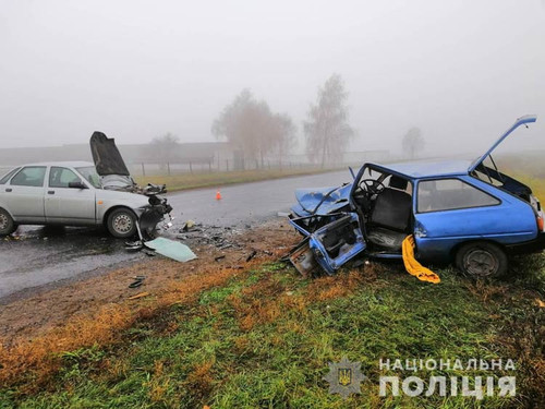 У ДТП на Полтвщині 1 особа загинула, 4 - травмовані