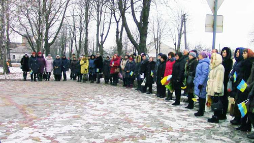 У Гребінці відзначили річницю Дня Гідності і Свободи України
