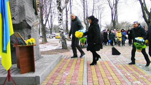 У Гребінці відзначили річницю Дня Гідності і Свободи України