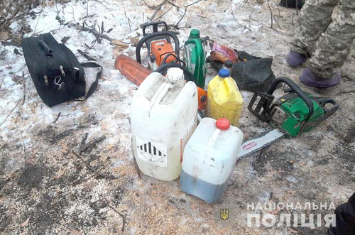 На Полтавщині поліцейські виявили незаконну вирубку дерев На Полтавщині поліцейські виявили незаконну вирубку дерев