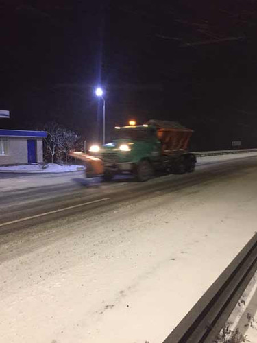 Вночі чистили державні дороги Полтавщини
