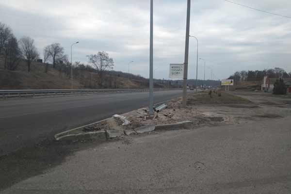 Быля Лубен підприємець зняв 18 метрів відбійника