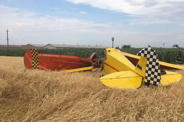 На Полтавщині впав легкомоторний літак