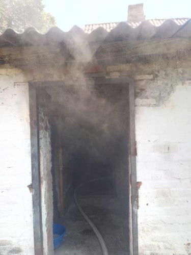 У Гребінці на вулиці Шевченка горів житловий будинок