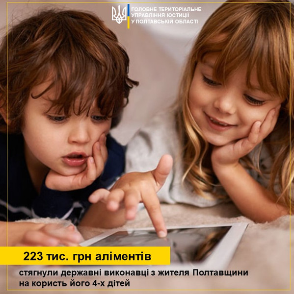 223 тис. грн стягнули державні виконавці із жителя Полтавщини