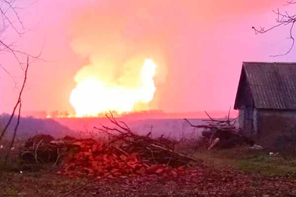 На Полтавщині у Лубенському районі вибухнув магістральний газопровід (ВІДЕО) 