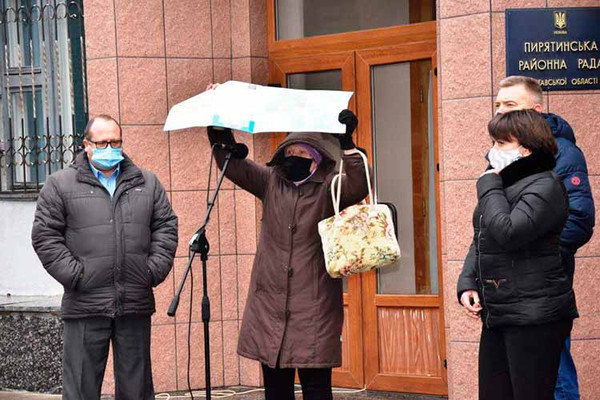 У Пирятині відбулася чергова акція щодо зменшення тарифу на газ