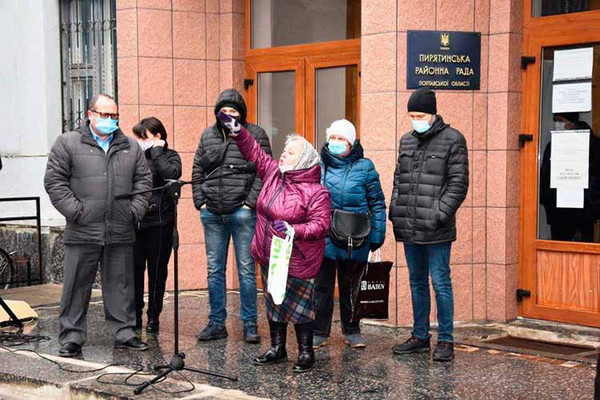 У Пирятині відбулася чергова акція щодо зменшення тарифу на газ