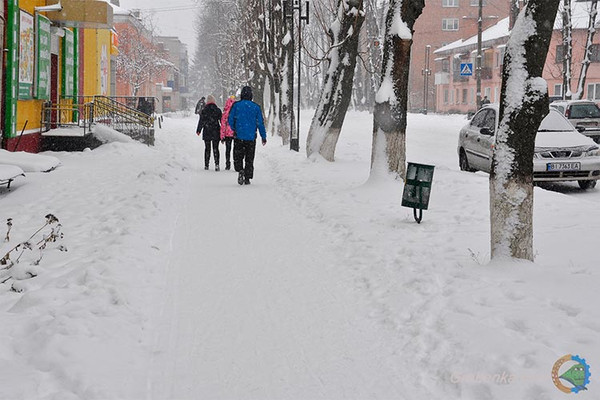 Справжня зима: Гребінку засипало снігом