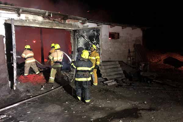 Диканька: вогнеборці ліквідували пожежу у господарчій будівлі