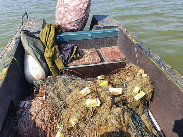 виявлено та знято з лову понад кілометр сіток