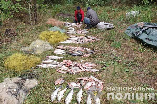 На Полтавщині браконьєр натягав 6 сітками 57 кілограмів риби