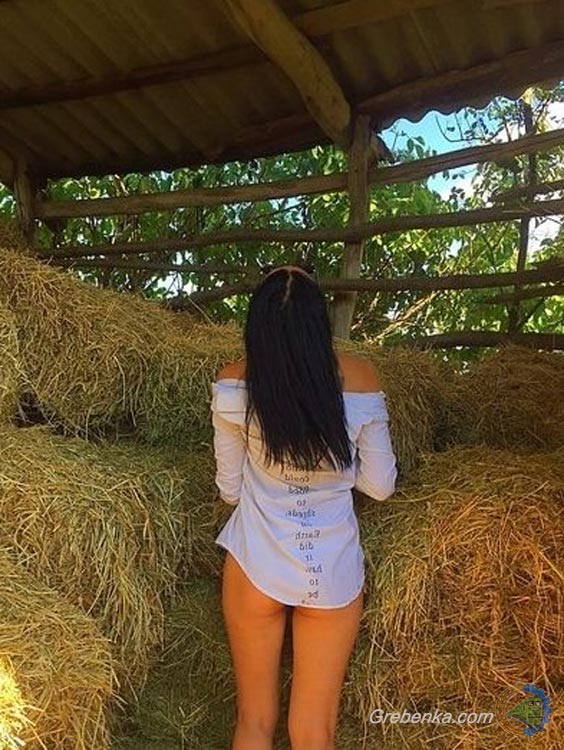 На сеновале :)