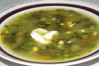  Весенний суп со щавелем 