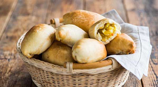 Постные пирожки с картофелем