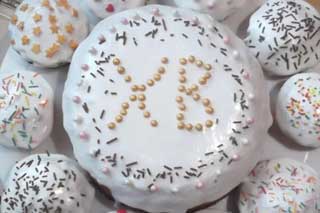  Апельсиновый пасхальный кулич с шоколадом 