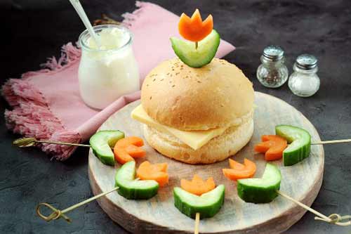 Закуска "Тюльпаны" из овощей Закуска "Тюльпаны" из овощей