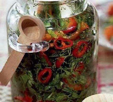 Заготовка приправа из зелени