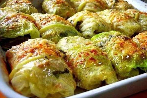 Голубцы с свежими грибами