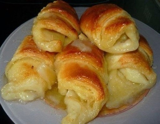 Рулетики с яблоками