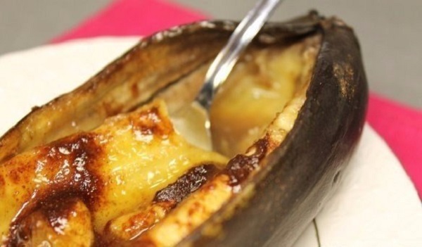 банан с корицей и мёдом