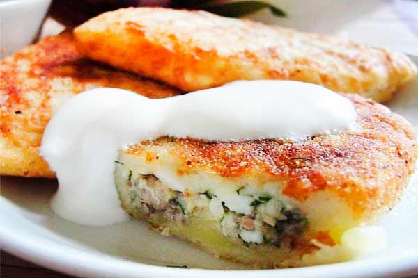 Картофельные зразы с сардинами
