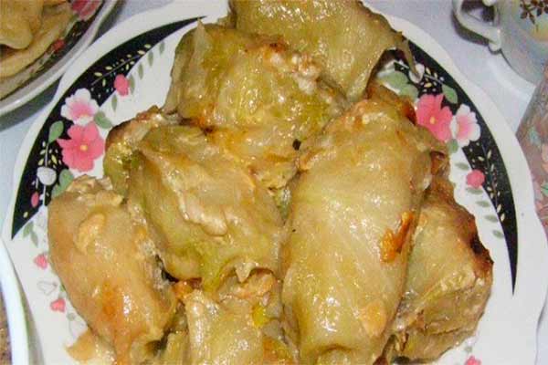 Пісні голубці з грибами