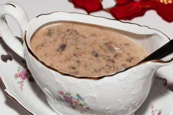 Грибна підливка до голубців або вареників.