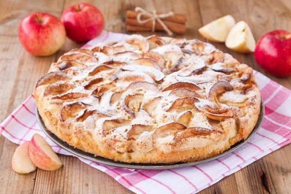  <b>Овсяный</b> пирог с бананами и яблоками 