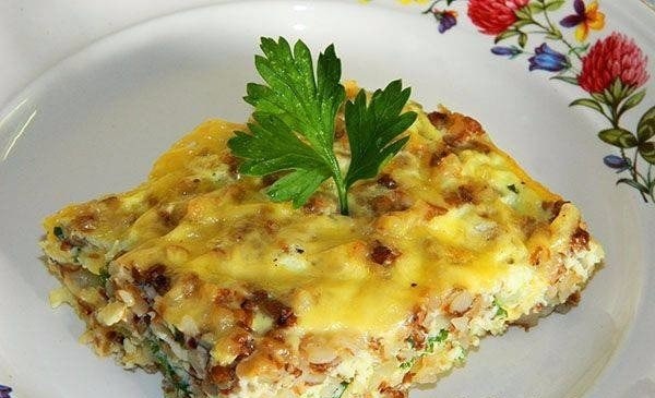 Запеканка из гречневой каши