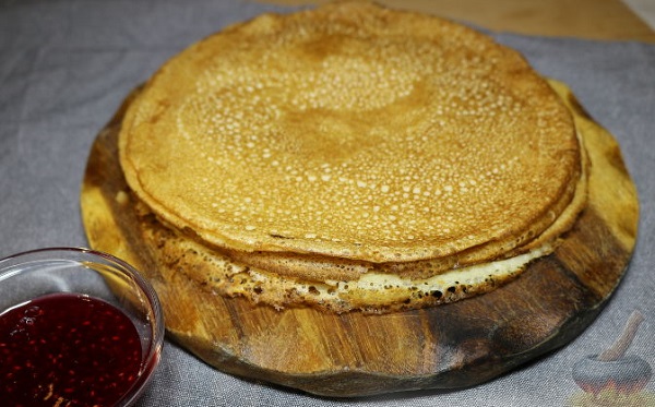 Блины на молоке и воде