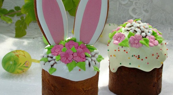 Кулич пасхальный с вареной сгущенкой