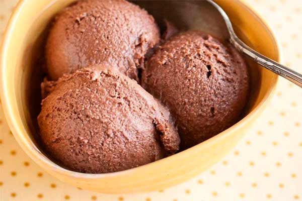 Мороженое из банана и какао