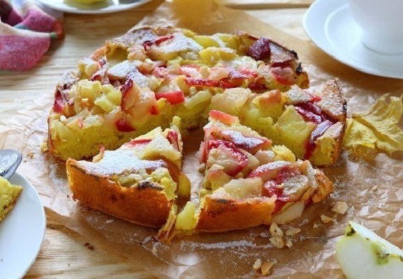 Низкокалорийная шарлотка