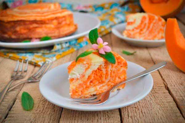 Творожная запеканка с тыквой