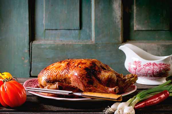 Утка с рисом и черносливом