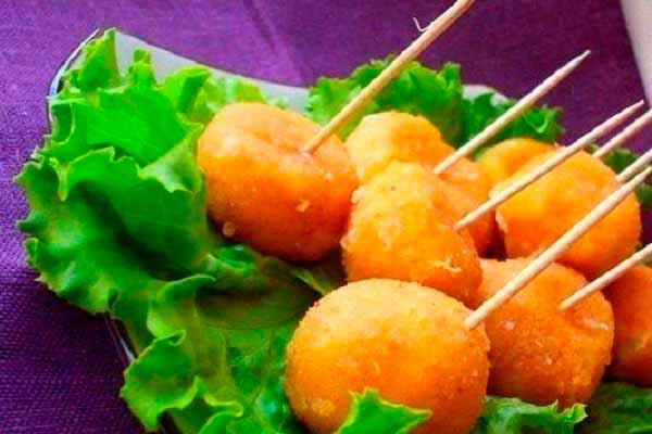 Быстрая закуска сырные шарики