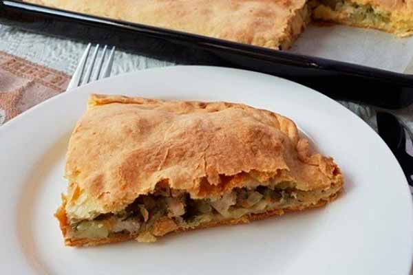 Куриный пирог с картофелем