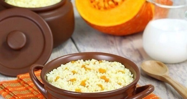 Каша из пшена с тыквой