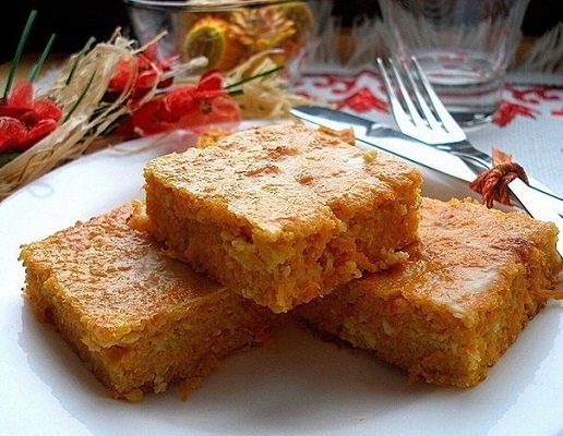 Запеканка из творога с морковью