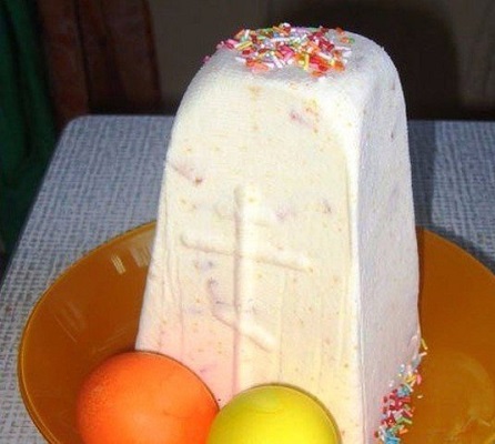 Пасхальный кулич из творога