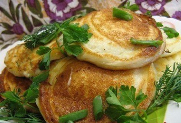 Оладьи с начинкой