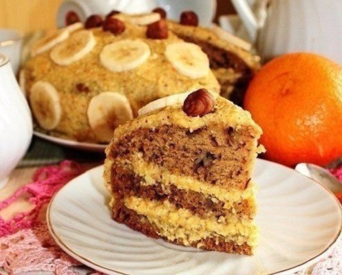 Торт с апельсином и заварным чаем Торт с апельсином и заварным чаем