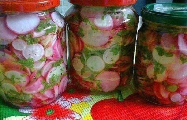 Салат из редиски на зиму