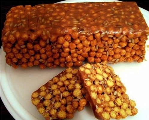 Кукурузные палочки со сгущенкой