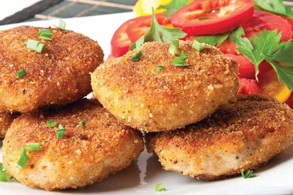 Куриные котлеты с добавлением овсянки