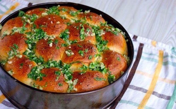 Пампушки с чесночком