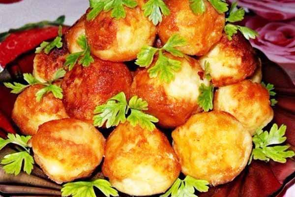 Картофельный гарнир в виде шариков