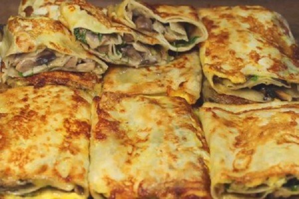 Грибы в лаваше
