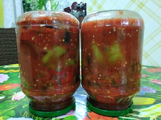 Горький перец с баклажанами Горький перец с баклажанами